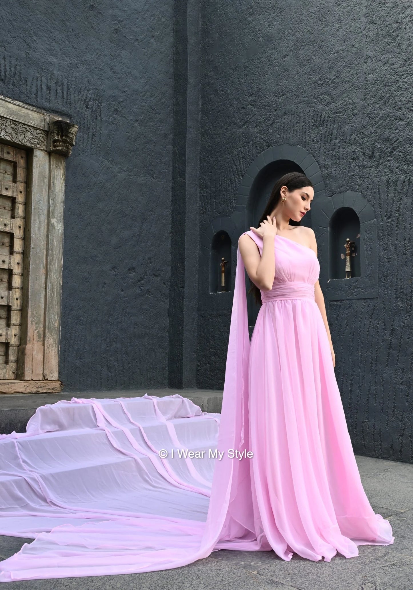 Baby Pink Layla I WEAR MY STYLE Prewedding Mega Trail Gown