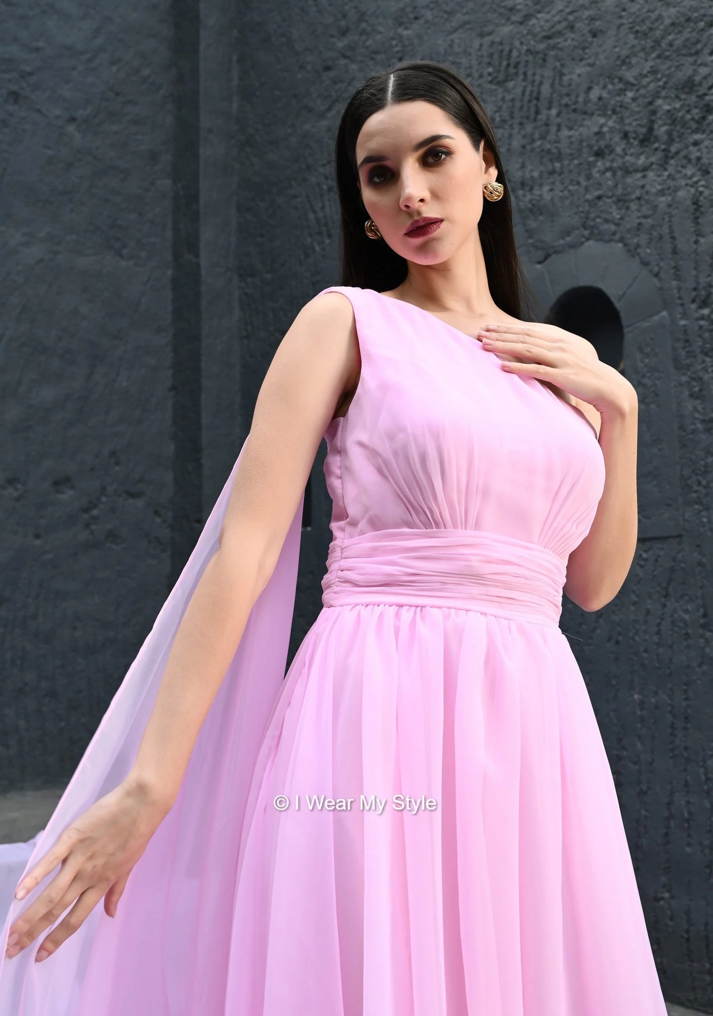 Baby Pink Layla I WEAR MY STYLE Prewedding Mega Trail Gown