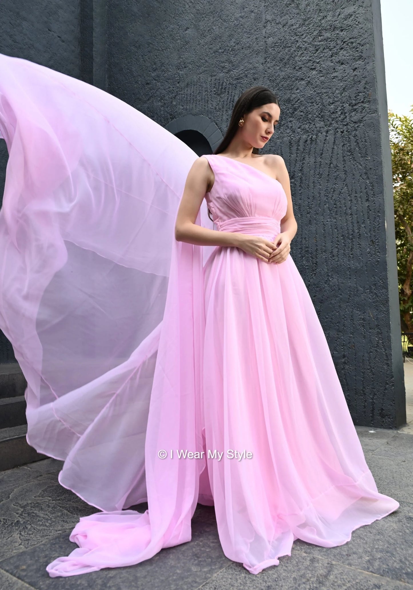 Baby Pink Layla I WEAR MY STYLE Prewedding Mega Trail Gown