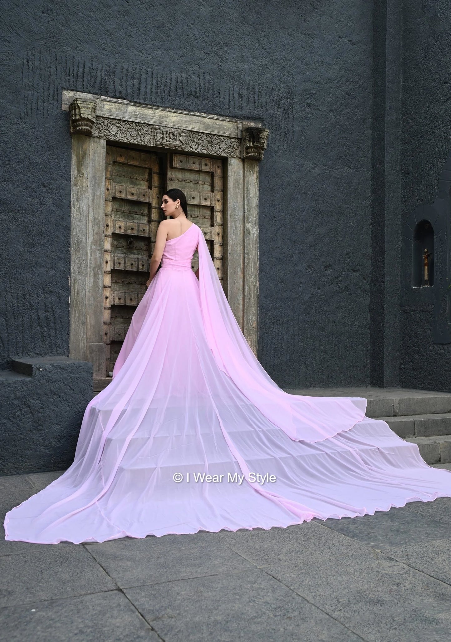 Baby Pink Layla I WEAR MY STYLE Prewedding Mega Trail Gown