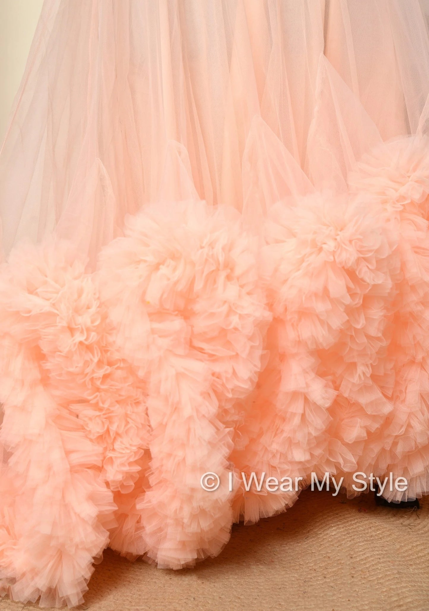 Adjustable Peach Multiple Layered I WEAR MY STYLE Exclusive Photoshoot Collection