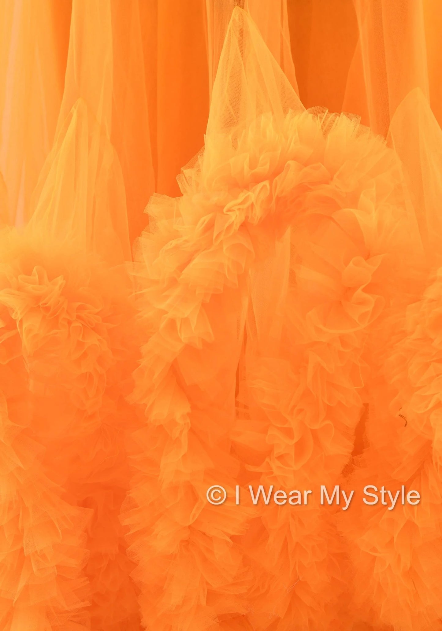 Adjustable Orange Multiple Layered I WEAR MY STYLE Exclusive Photoshoot Collection