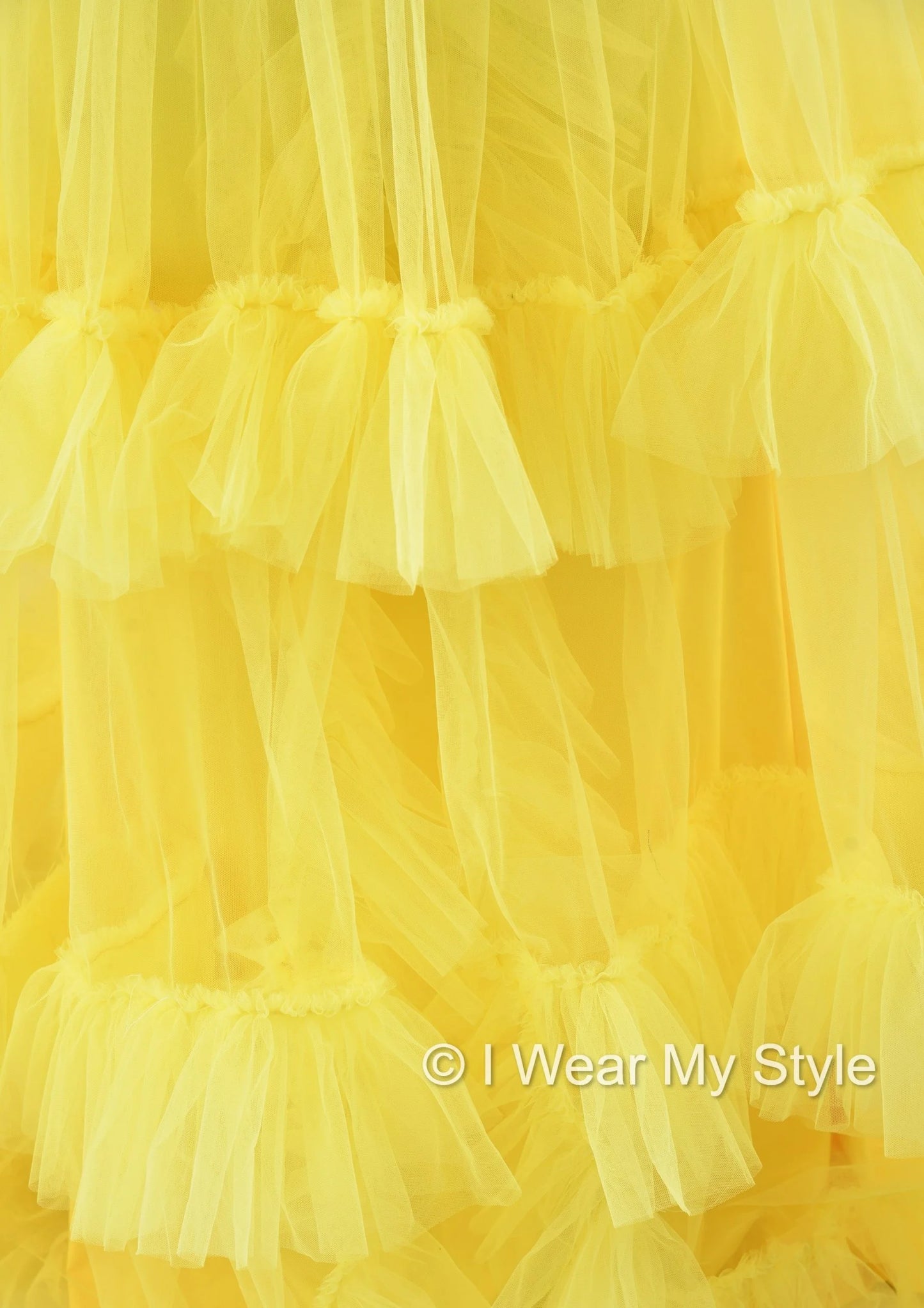 Adjustable Yellow Multiple Layered I WEAR MY STYLE Exclusive Photoshoot Collection