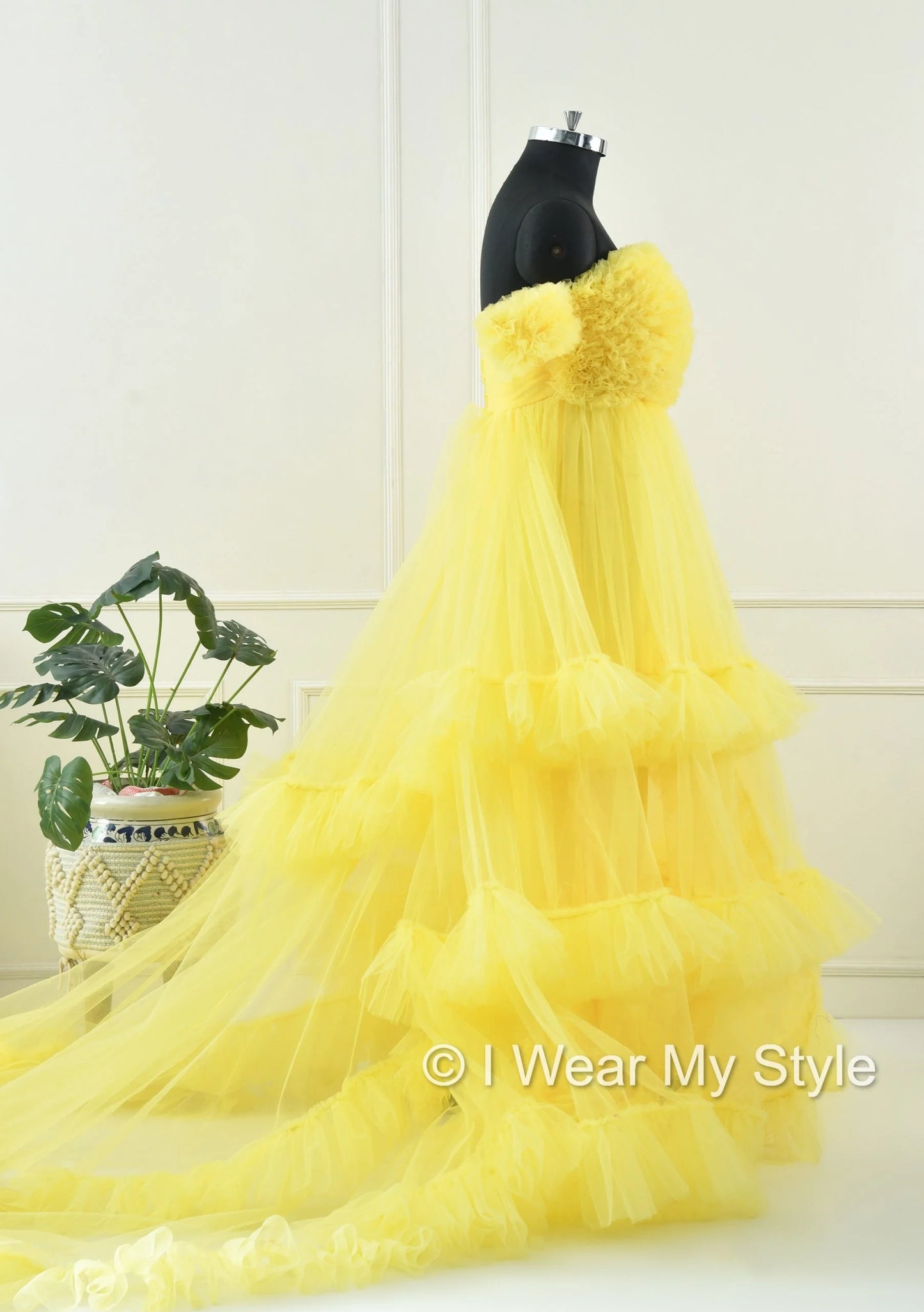 Adjustable Yellow Multiple Layered I WEAR MY STYLE Exclusive Photoshoot Collection