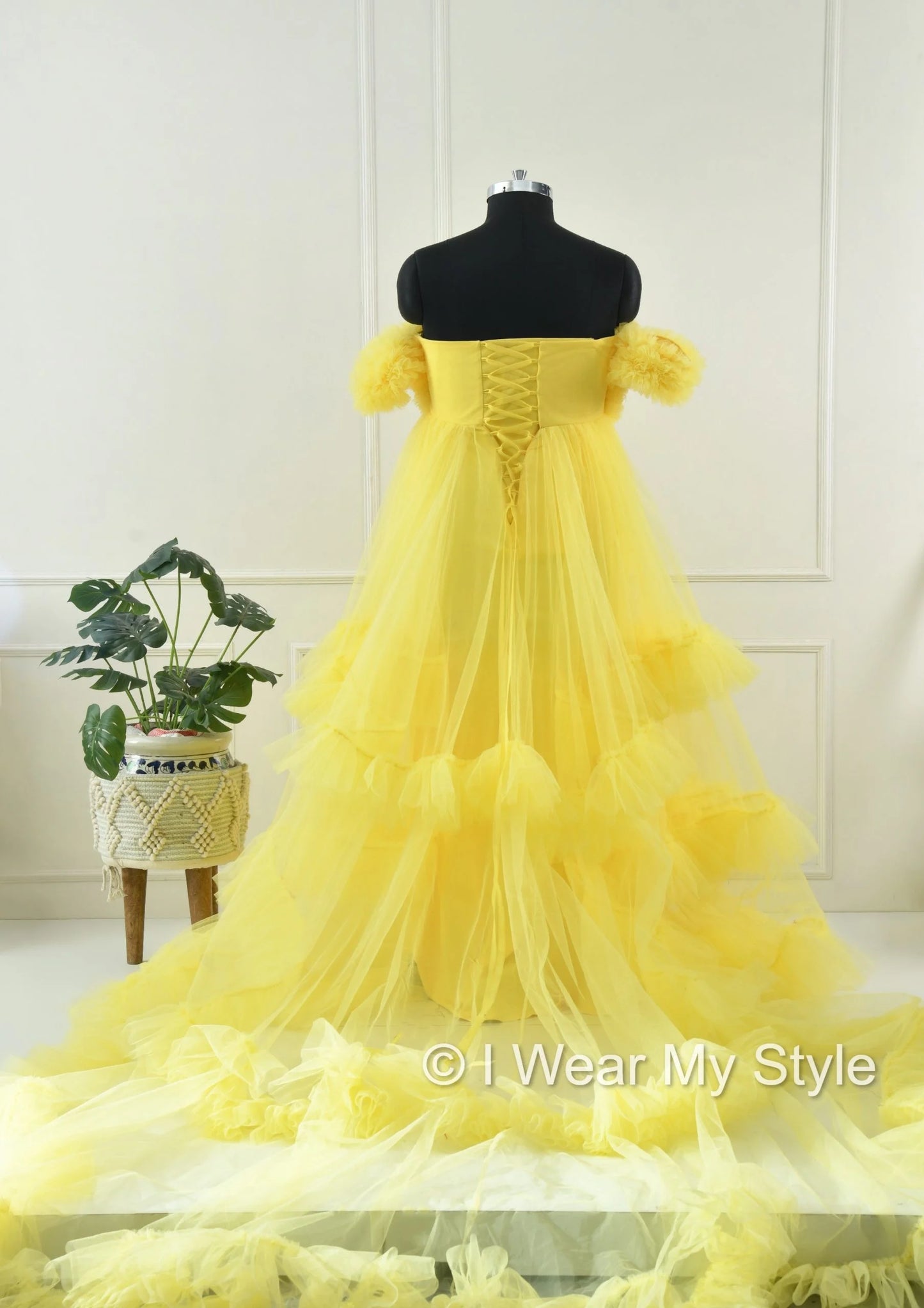 Adjustable Yellow Multiple Layered I WEAR MY STYLE Exclusive Photoshoot Collection