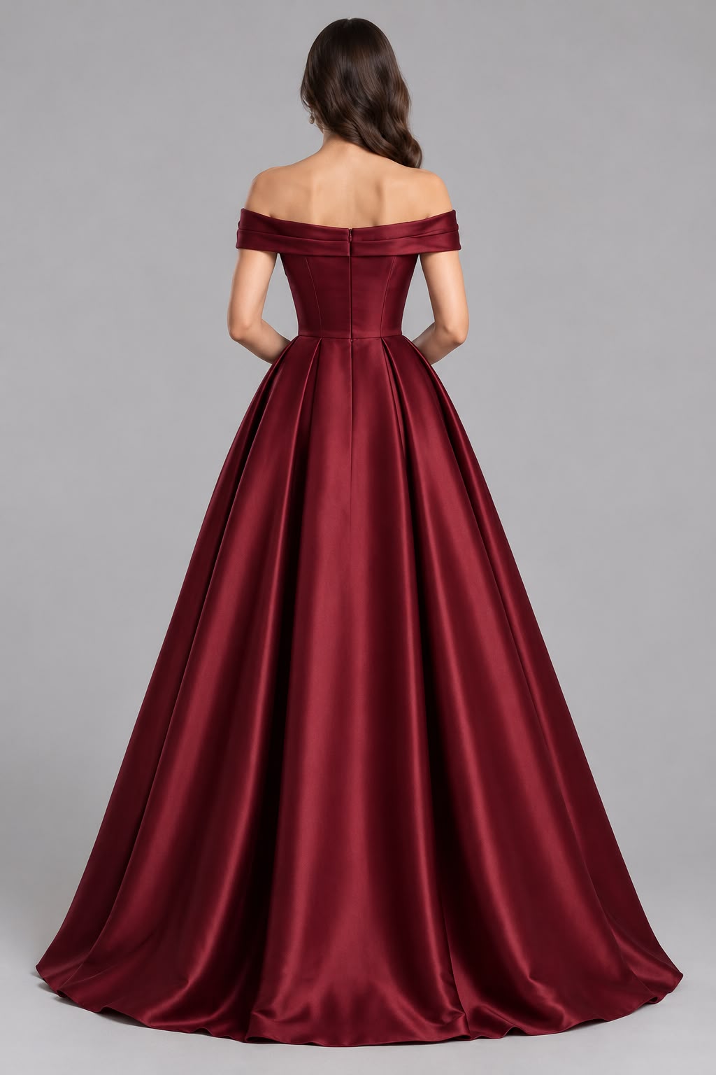 Ruby Off shoulder Ball Gown Dress