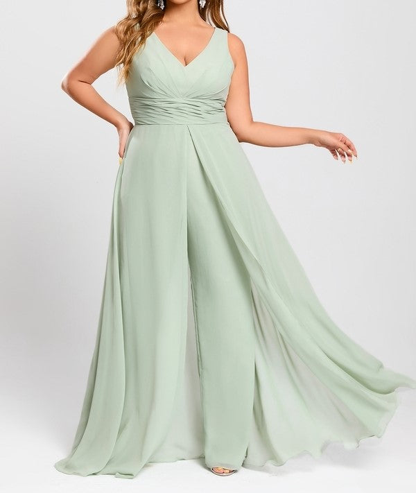 Plus Size Ceylon Jumpsuit with WaistTrail