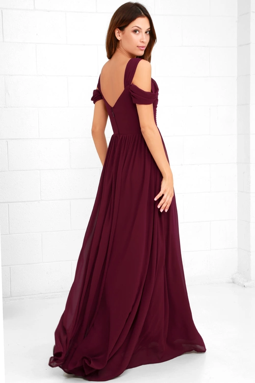 Make Me Move Burgundy Maxi Dress