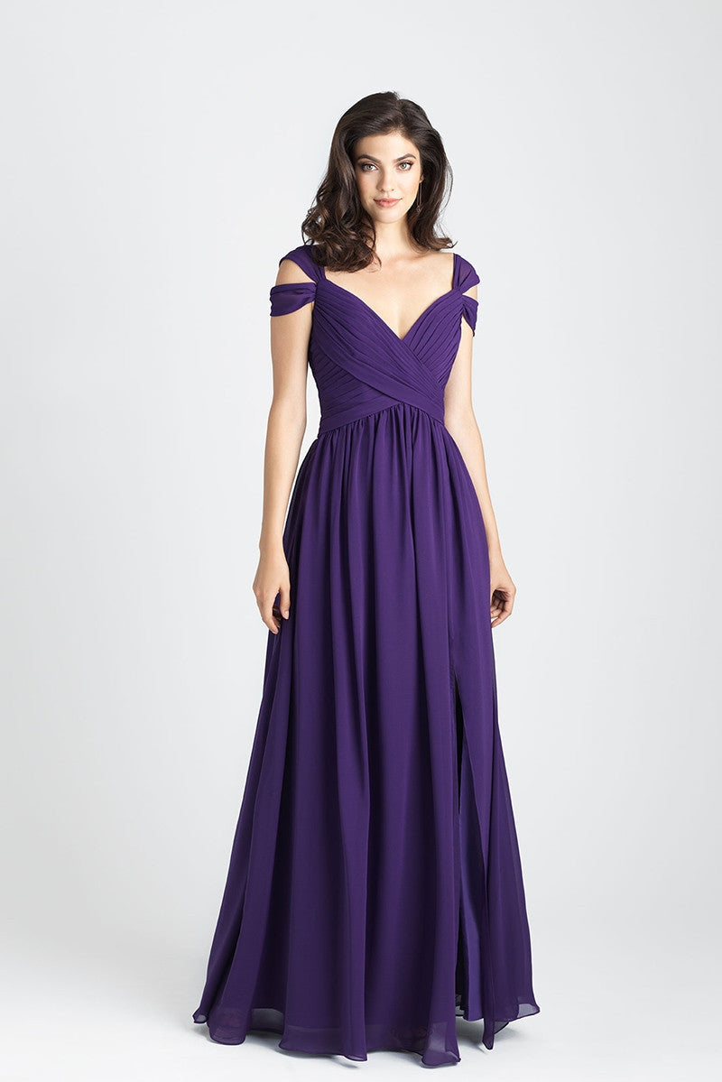 Purple Fairy Tale Multiple Layered Off Shoulder Gown