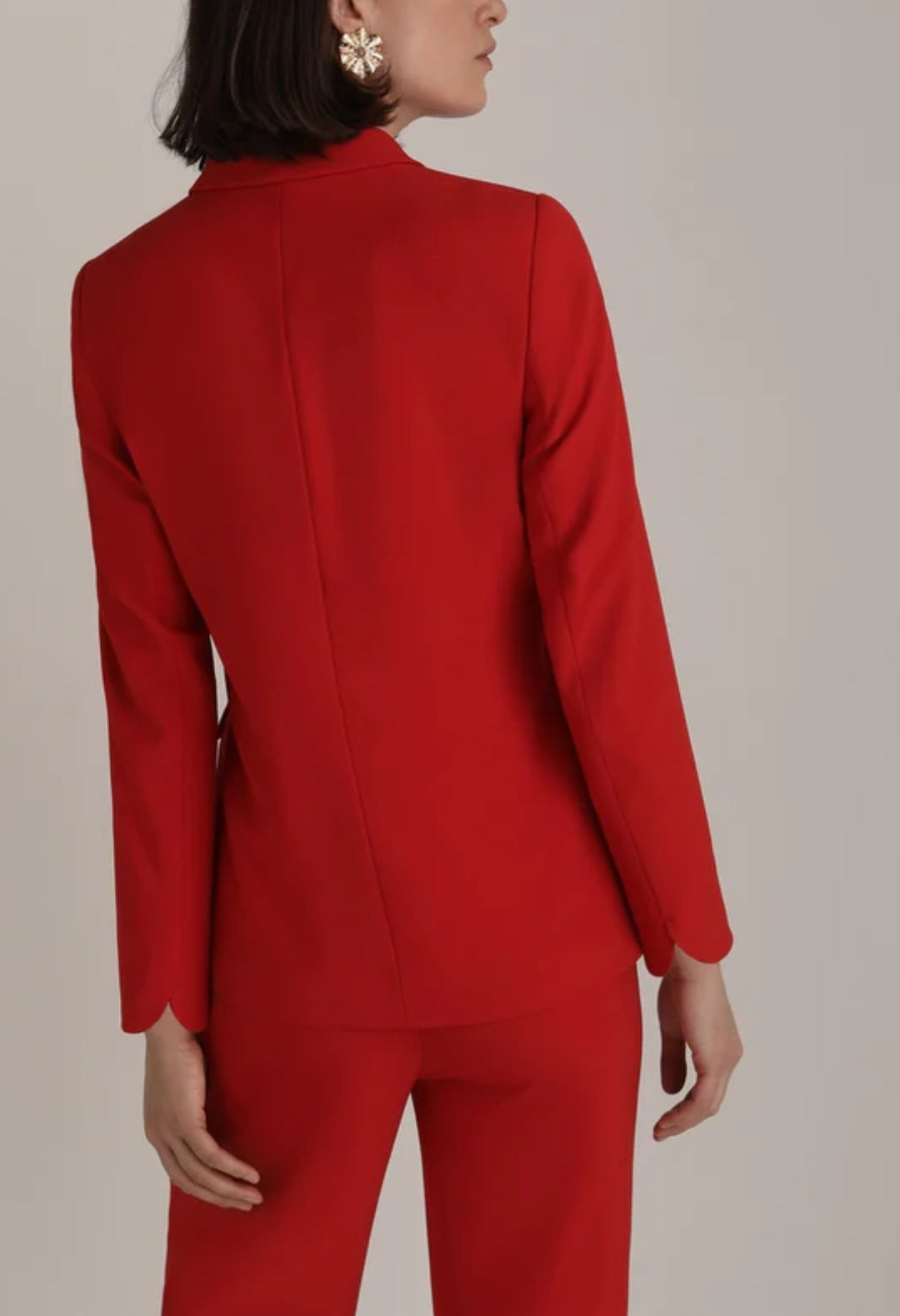 Red Semi Formal Blazer and Pants set