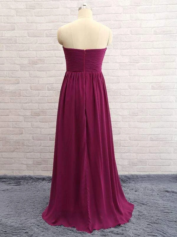 Burgundy Drape Tube Maxi Dress