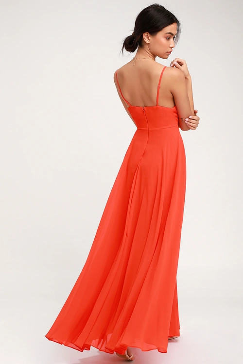 All About Love Orange Maxi Dress