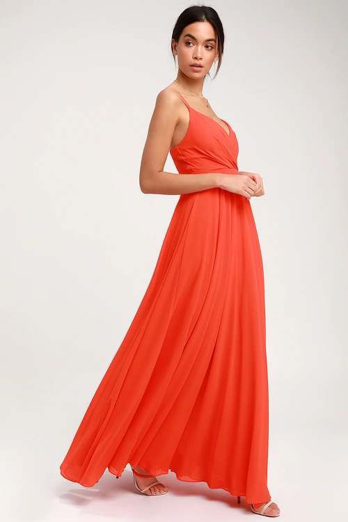 All About Love Orange Maxi Dress