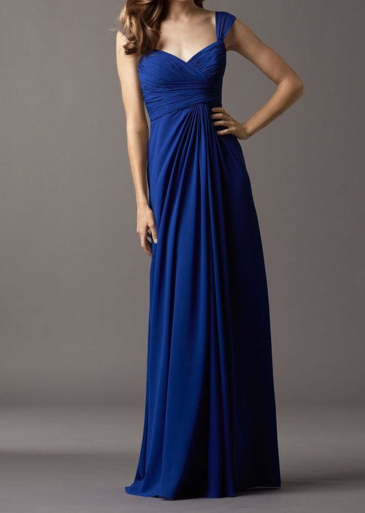 Royal Blue Maxi Dress with Straps