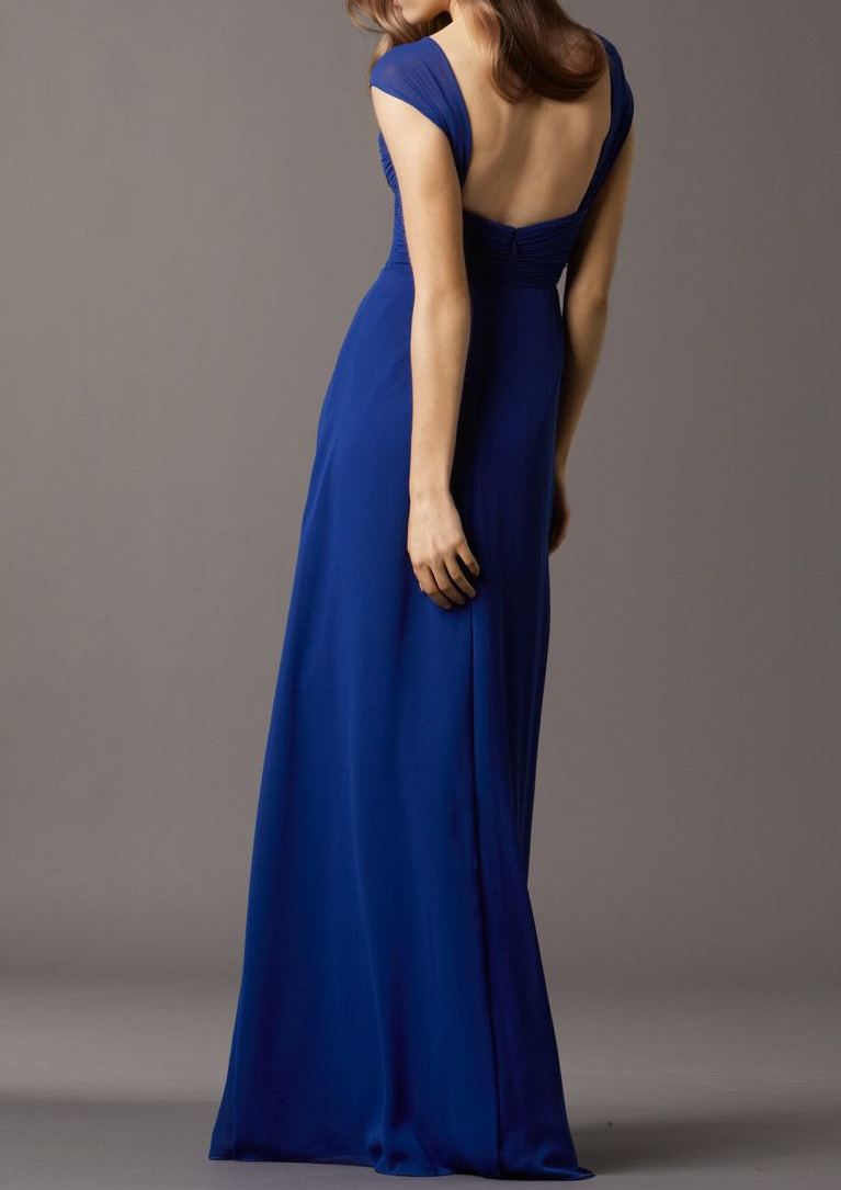 Royal Blue Maxi Dress with Straps