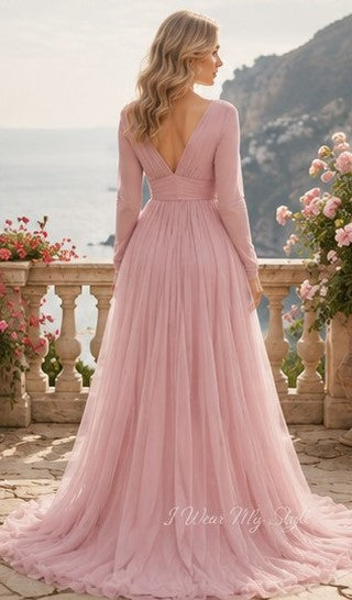Dusty Pink Maternity Maxi Dress