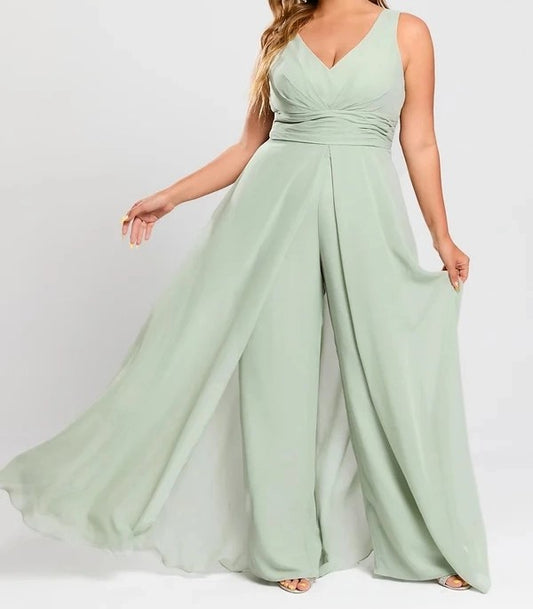Plus Size Ceylon Jumpsuit with WaistTrail