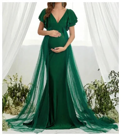 Bottle Green Maternity Lycra Dress