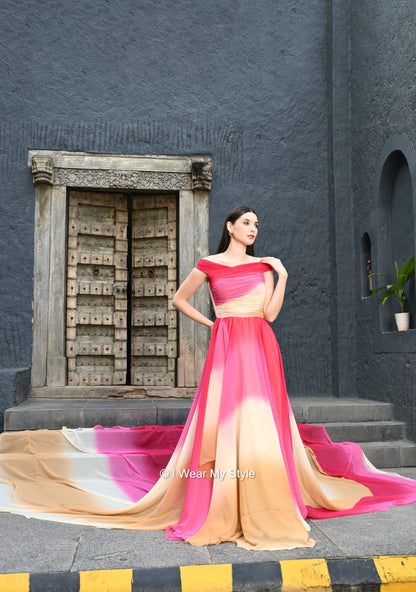 Wear Me a Rainbow I WEAR MY STYLE Prewedding Mega Trail Gown