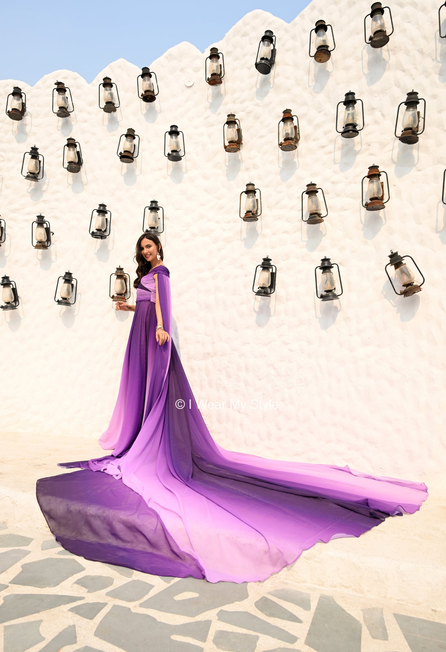 Purple and Lilac Regal Muse Prewedding Mega Trail Gown