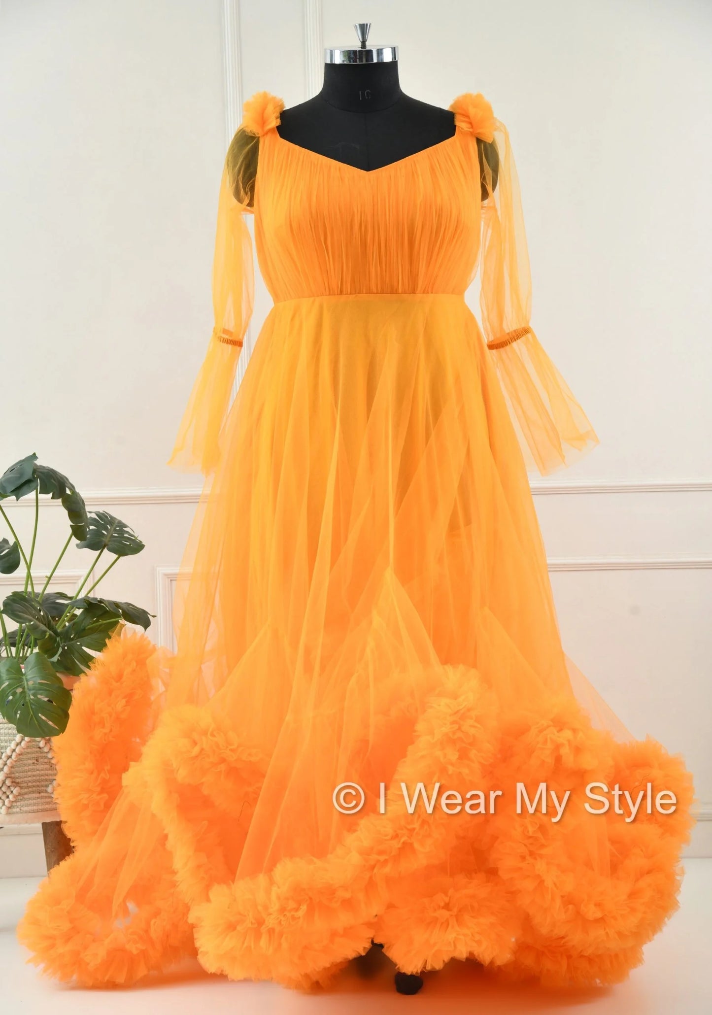 Adjustable Orange Multiple Layered I WEAR MY STYLE Exclusive Photoshoot Collection