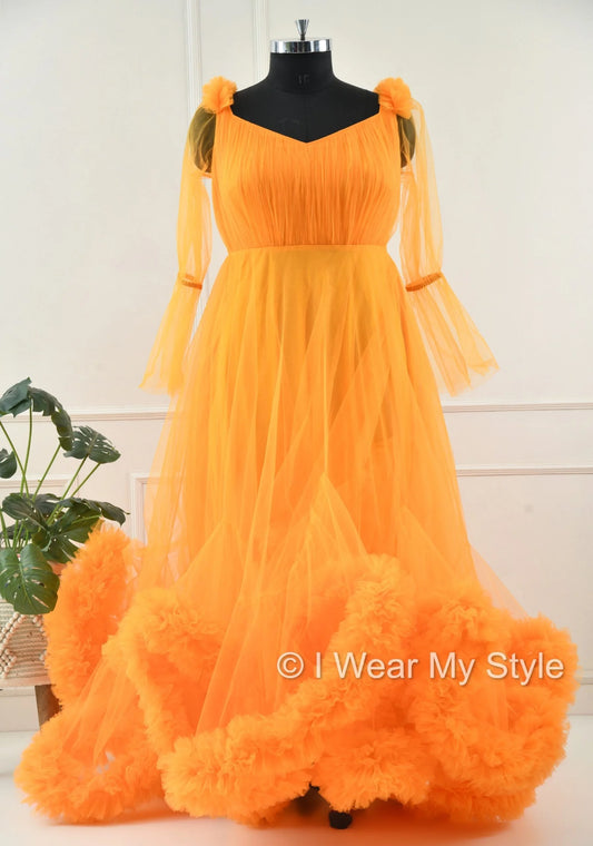 Adjustable Orange Multiple Layered I WEAR MY STYLE Exclusive Photoshoot Collection