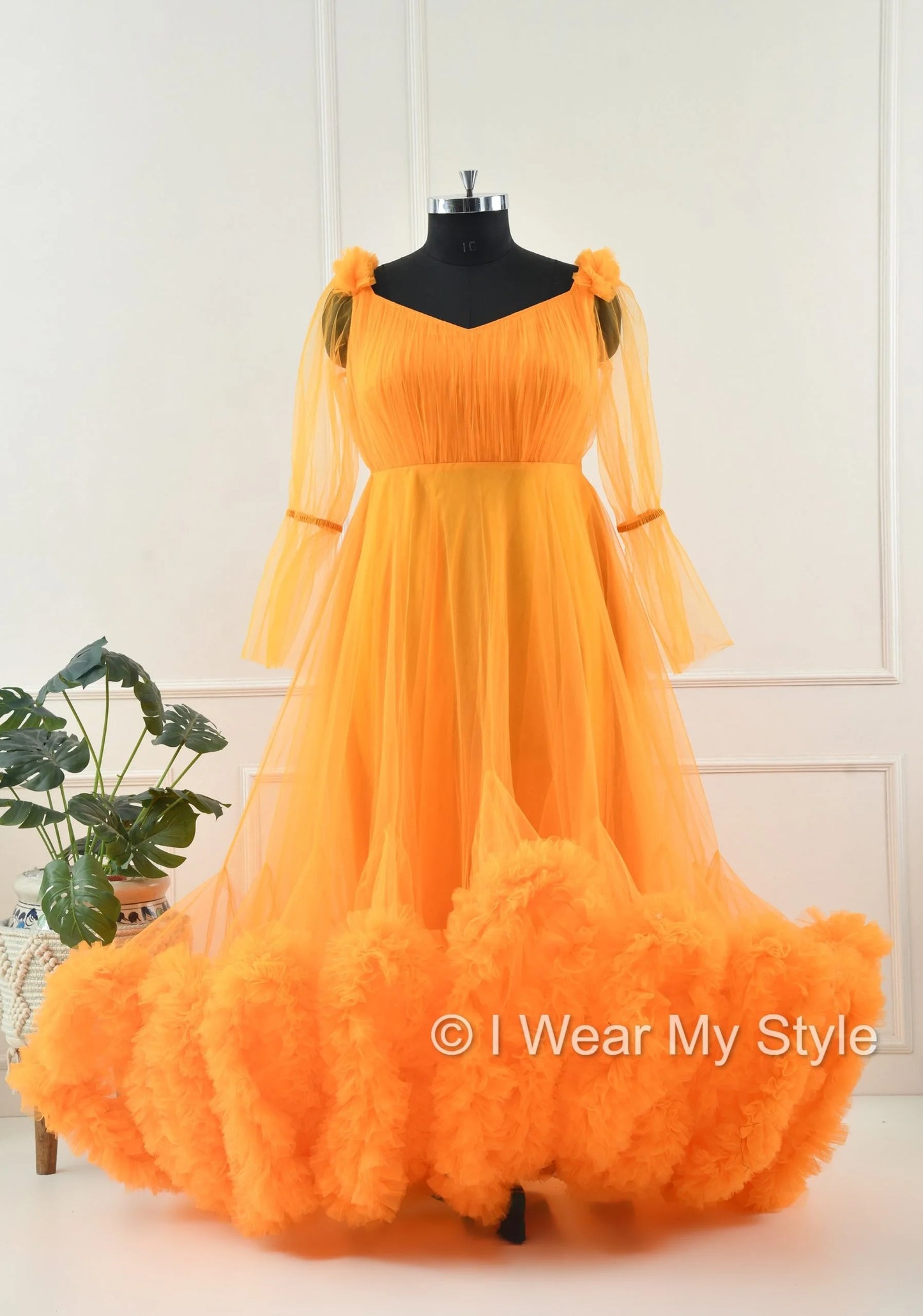 Adjustable Orange Multiple Layered I WEAR MY STYLE Exclusive Photoshoot Collection