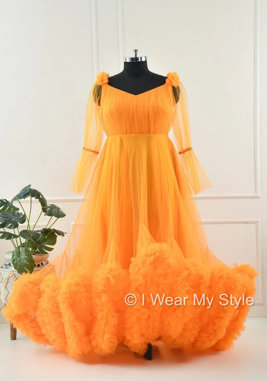 Adjustable Orange Multiple Layered I WEAR MY STYLE Exclusive Photoshoot Collection