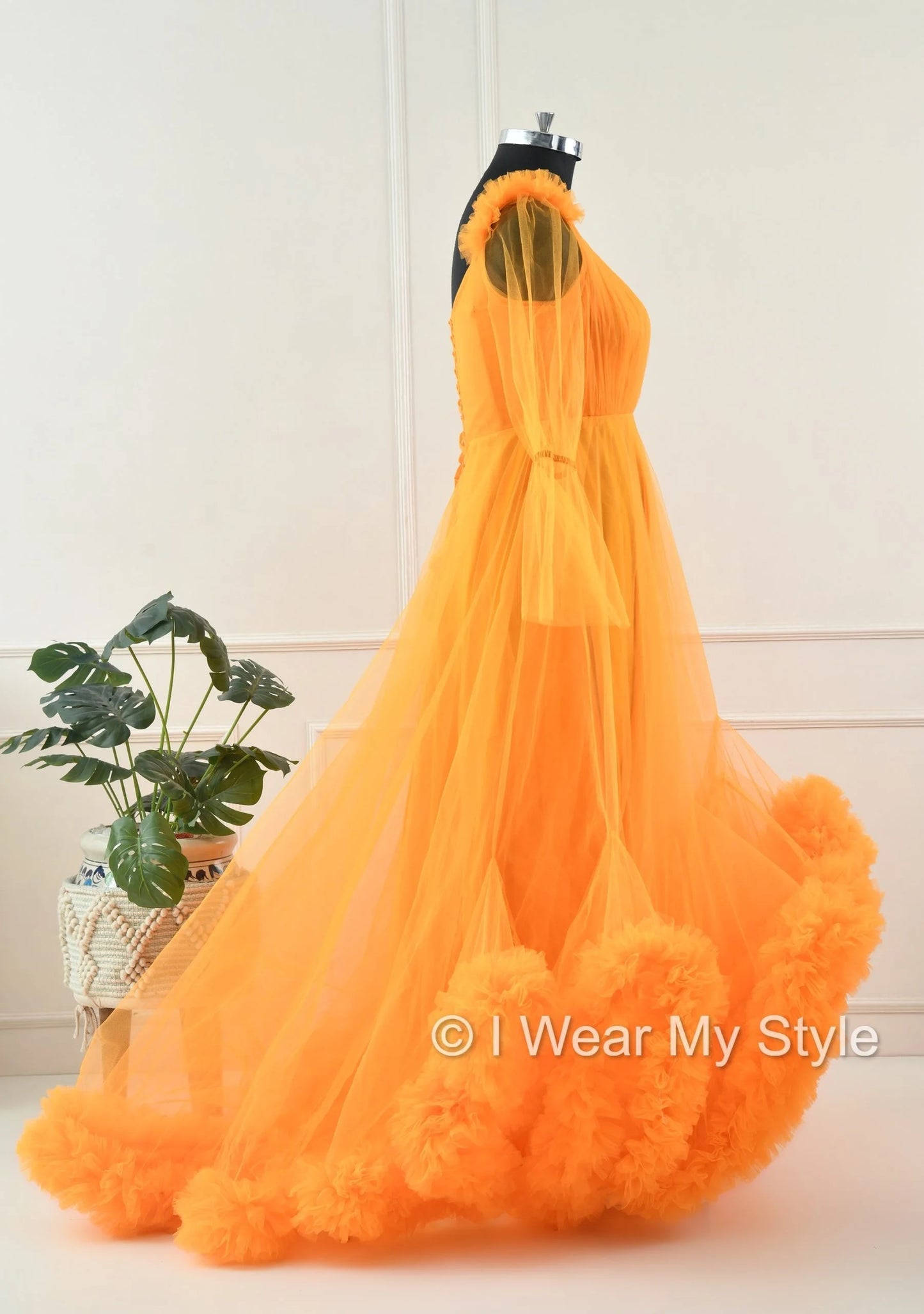 Adjustable Orange Multiple Layered I WEAR MY STYLE Exclusive Photoshoot Collection