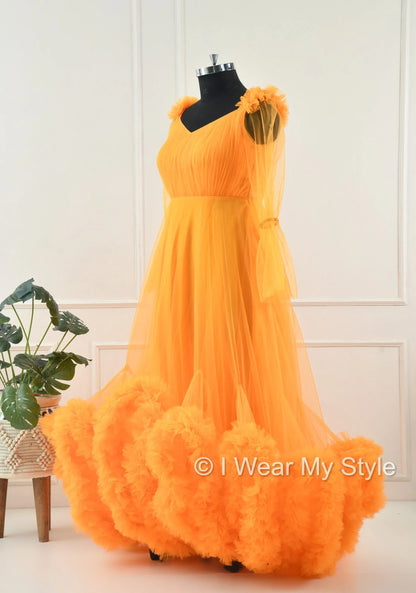 Adjustable Orange Multiple Layered I WEAR MY STYLE Exclusive Photoshoot Collection