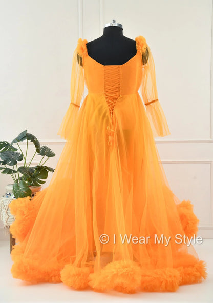 Adjustable Orange Multiple Layered I WEAR MY STYLE Exclusive Photoshoot Collection