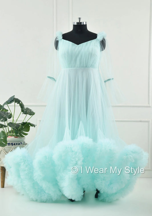 Adjustable Sky Blue Multiple Layered I WEAR MY STYLE Exclusive Photoshoot Collection