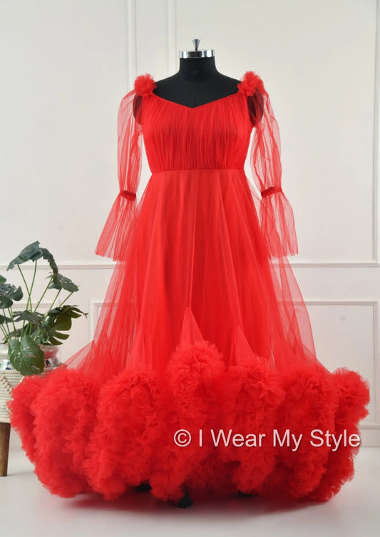 Adjustable Red Multiple Layered I WEAR MY STYLE Exclusive Photoshoot Collection