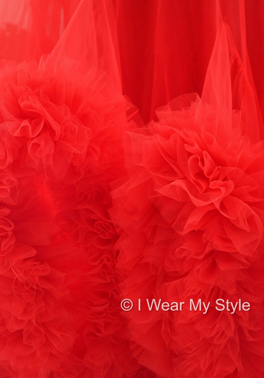 Adjustable Red Multiple Layered I WEAR MY STYLE Exclusive Photoshoot Collection