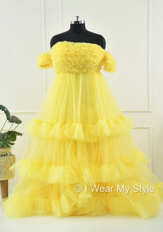Adjustable Yellow Multiple Layered I WEAR MY STYLE Exclusive Photoshoot Collection