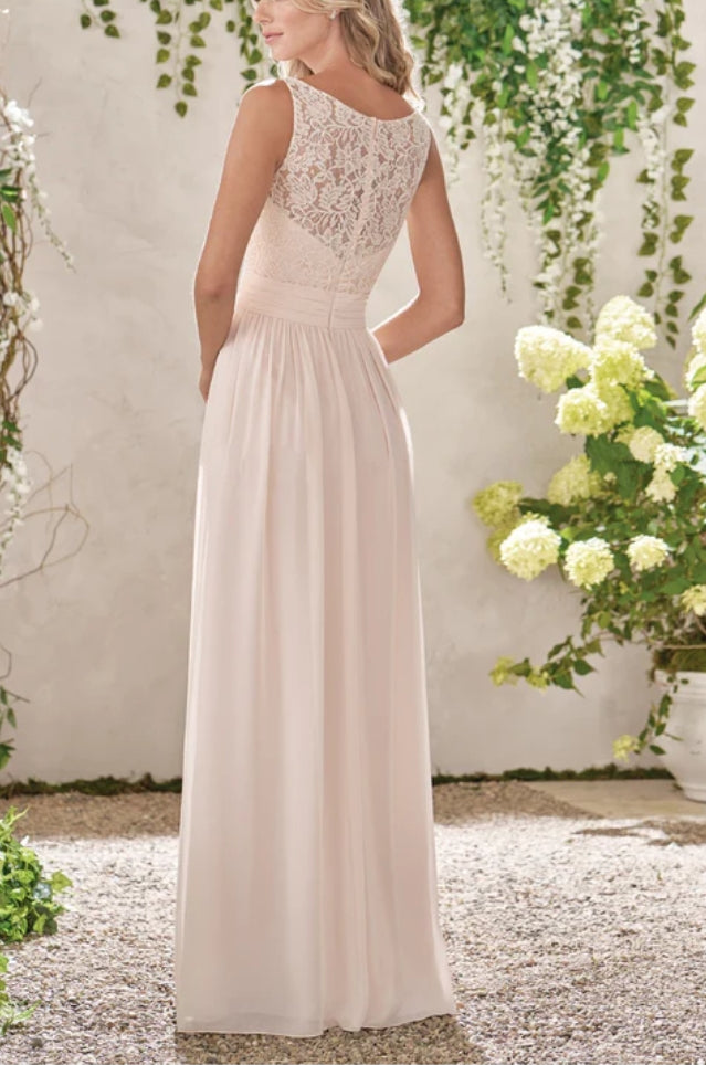 White V Neck Bustier Maxi Dress with Lace