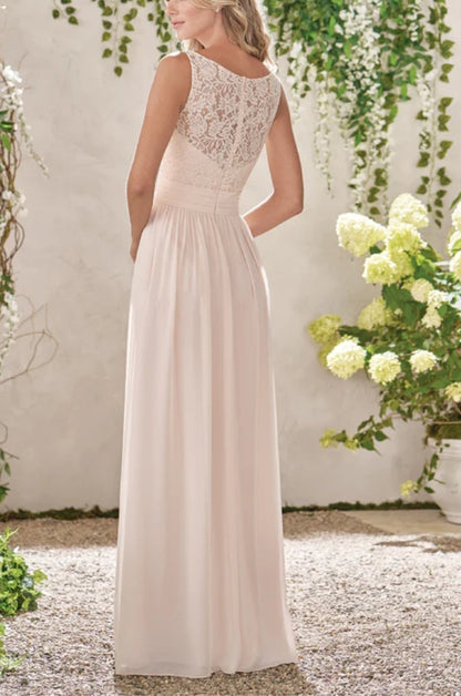 White V Neck Bustier Maxi Dress with Lace