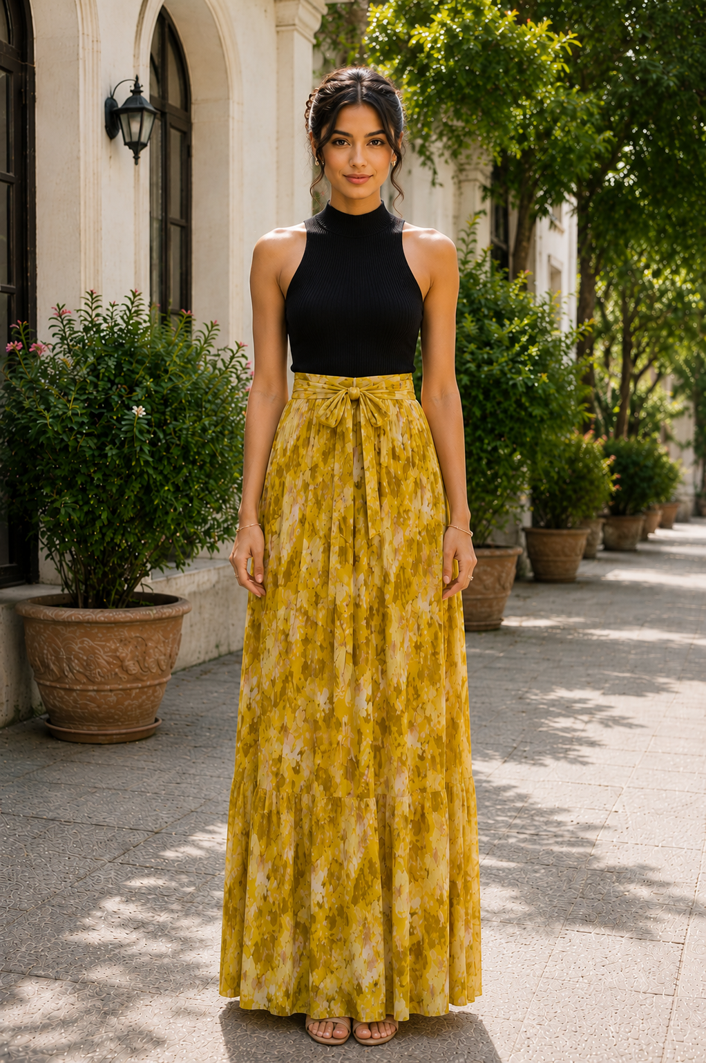 Golden Meadow Maxi Dress