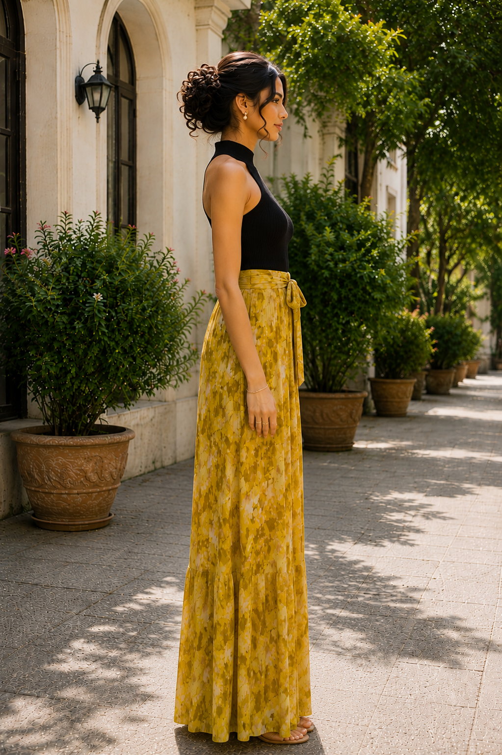 Golden Meadow Maxi Dress