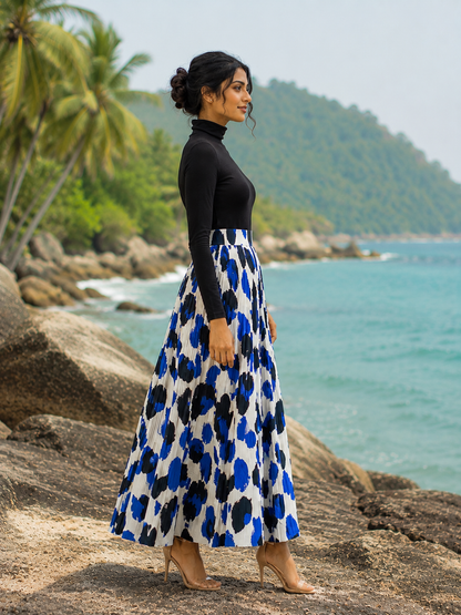 Bold abstract brushstroke-inspired print