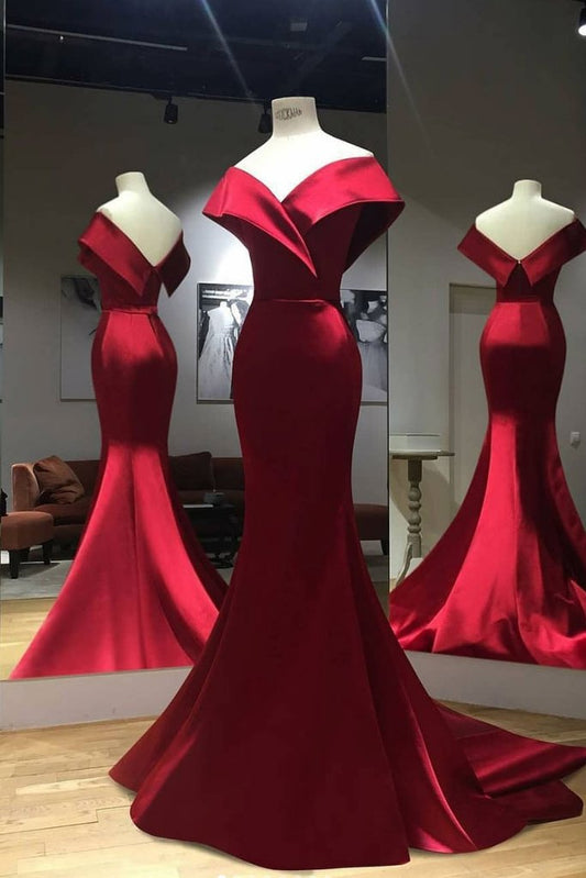 Train Red Prom Dress