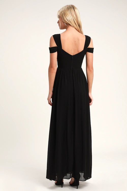 Make Me Move Black Maxi Dress