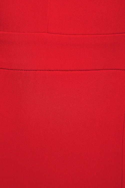Noura Red Mock Neck Long Sleeve Maxi Dress