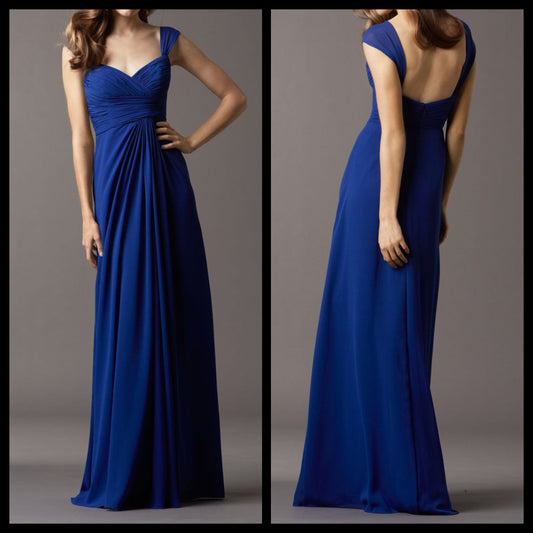 Royal Blue Maxi Dress with Straps