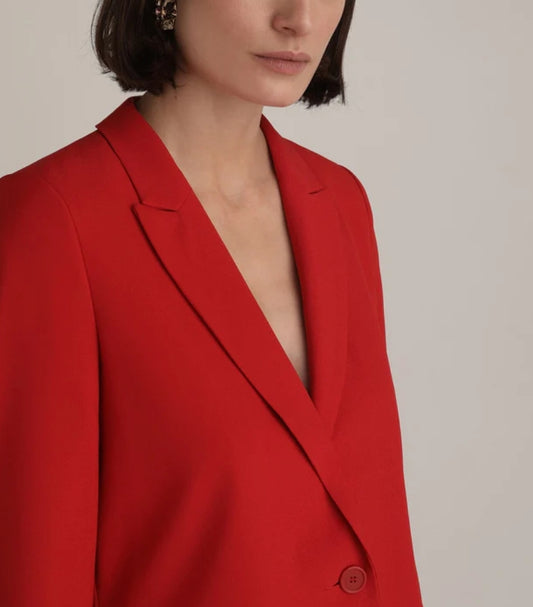 Red Semi Formal Blazer and Pants set
