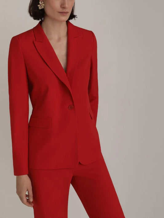 Red Semi Formal Blazer and Pants set
