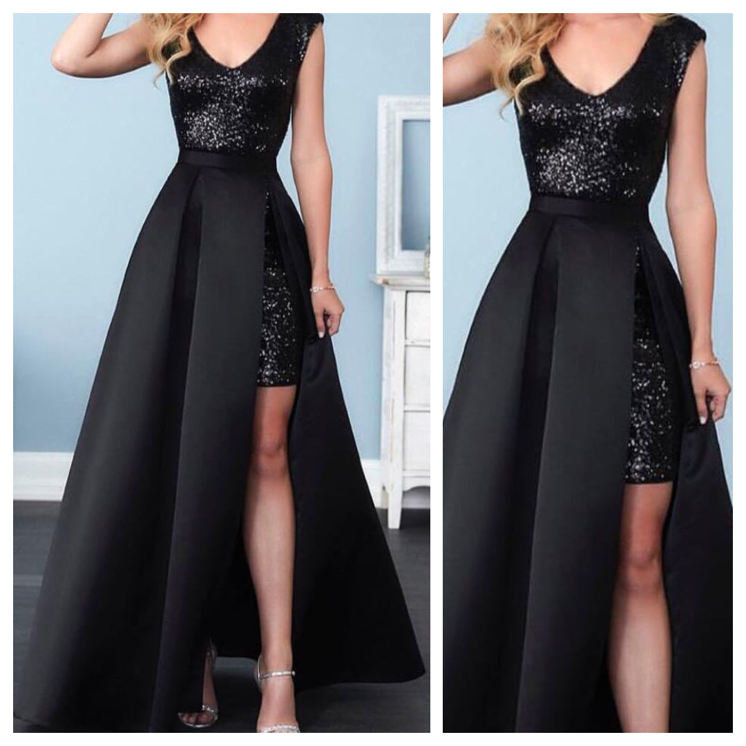 Black Beauty Sequins Dress