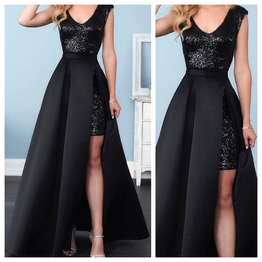 Black Beauty Sequins Dress