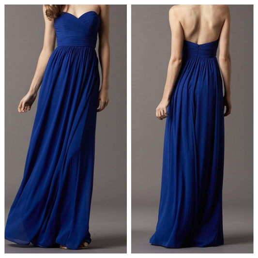 Royal Blue Tube Maxi Dress