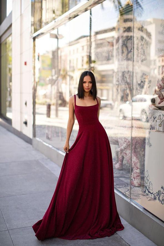 Maroon Flared Backless Wonder Maxi Dress
